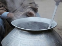 Steam to represent a gas