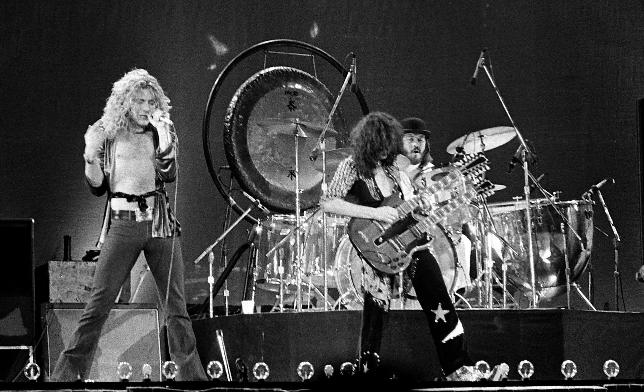 Led Zeppelin on stage