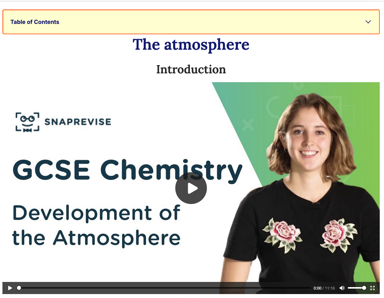 Screenshot preview of Beezystudents earths atmosphere unit